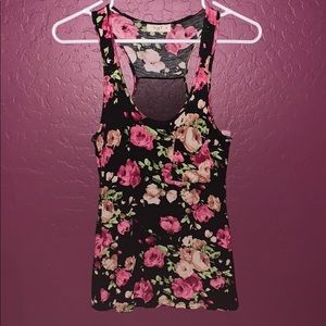Love J floral tank top